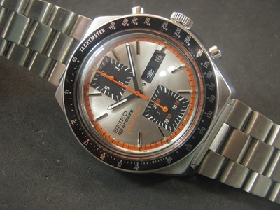 Classic Seiko 5 Speed Timer KAKUME 6138-0030 Chronograph Day Date Serviced  A1