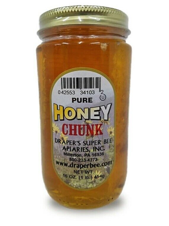 Draperbee pure Discount is also underway Outlet sale feature Honey chunk 16oz New