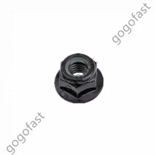 Black Steel Hex Flange Lock Nut With Nylon Insert M3 M4 M5 M6 M8