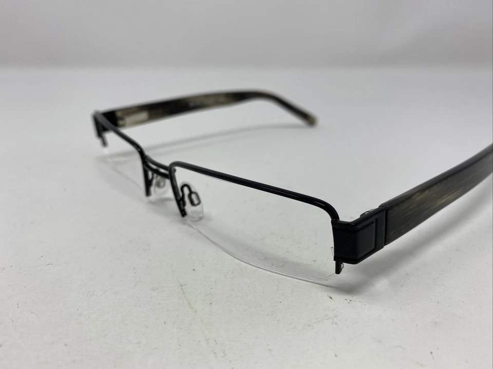 Marco de gafas Randy Jackon 1030 C.021 55-18-140 negro/marrón medio borde G375 Foto 2 de 4