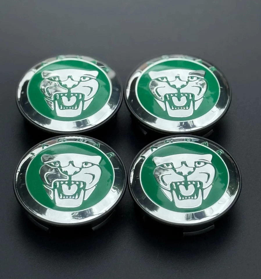 For Jaguar Wheel Center Caps Green Caps 59mm S-Type X-type XF XJ8 XEL XJ XK Foto 2 de 4