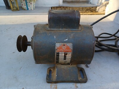 Vtg LELAND FARADAY 1/2 HP CAPACITOR START MOTOR p#M280 VAC 1 PHASE J56 1725 RPM