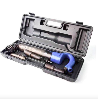 Set of Pneumatic Hot Riveting Tools for Two Materials Joined At Specific Points