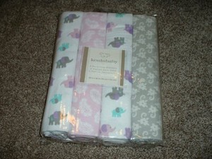 purple receiving blankets