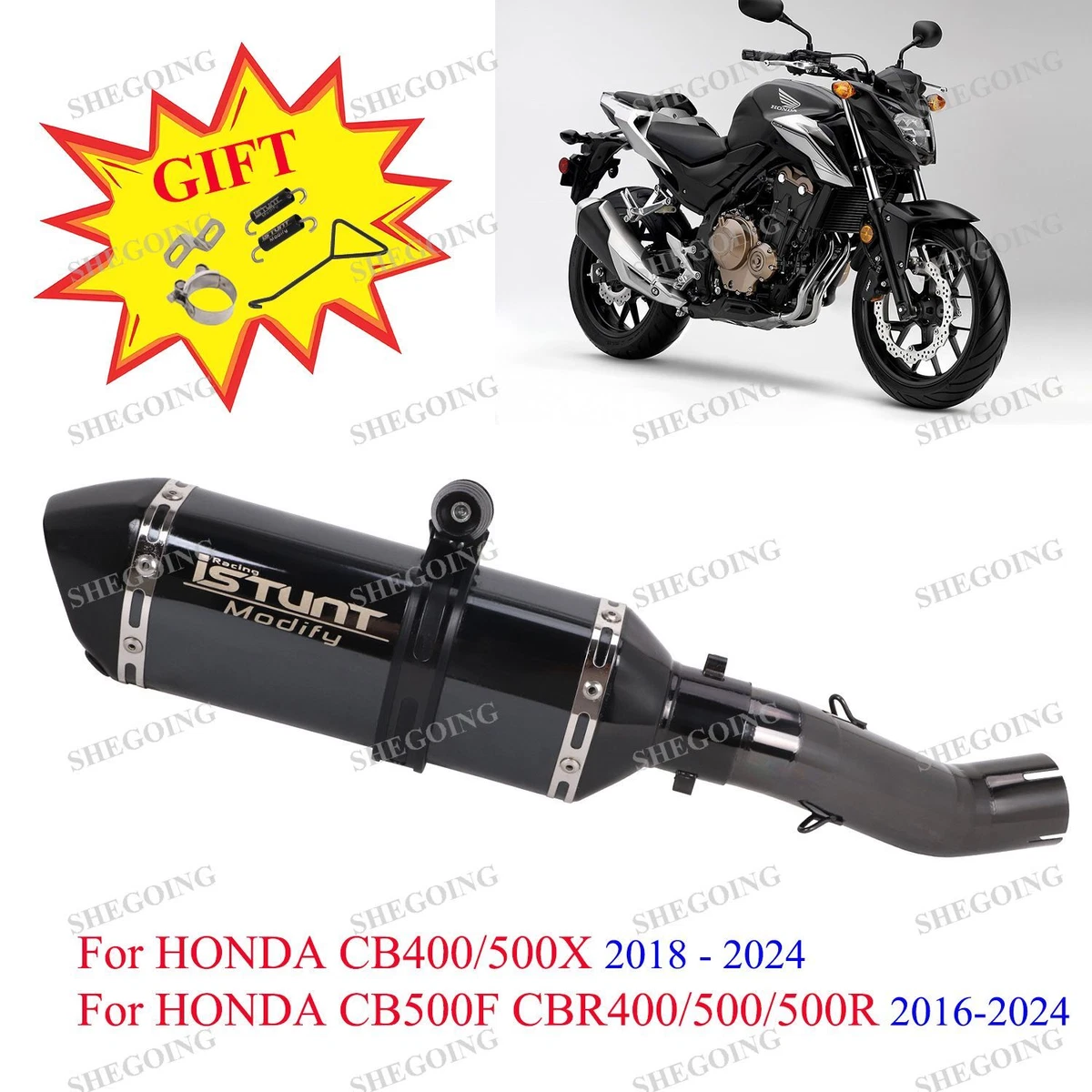摩托车排气管适用于本田CB400 | eBay
