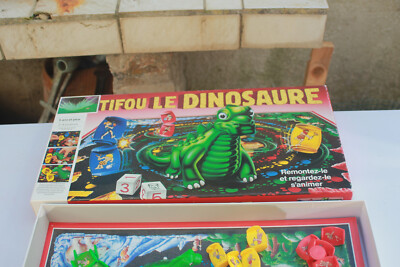 Jeu De Société Vintage MB - Tifou Le Dinosaure (1989) - Complet Et Fonctionnel, Idéal Pour Les Enfants Ou Collection