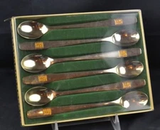 Rostfritt Saarland Danish Modern MCM Ice Tea Spoons NIP SMS Das Schone Besteck