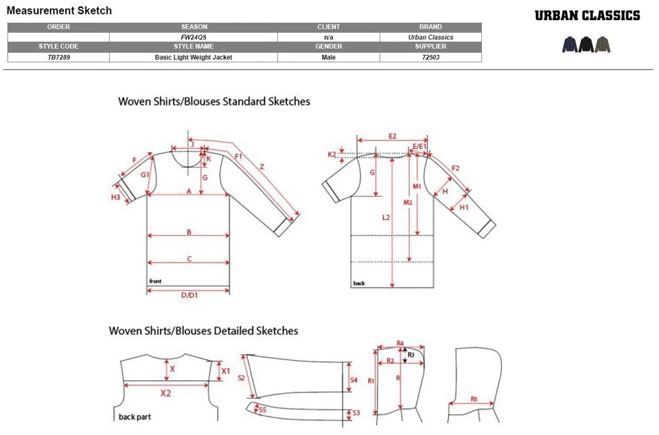 Urban Classics Basic Light Weight Men's Jacket between-Seasons Quilted - Image 2 of 4