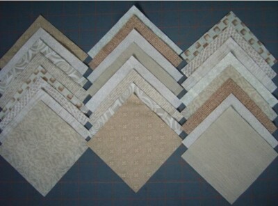 4'' QUILT SQUARE BUNDLES FABRIC QUILTING HOMESPUN PLAIDS BATIK NEUTRALS YOU PICK