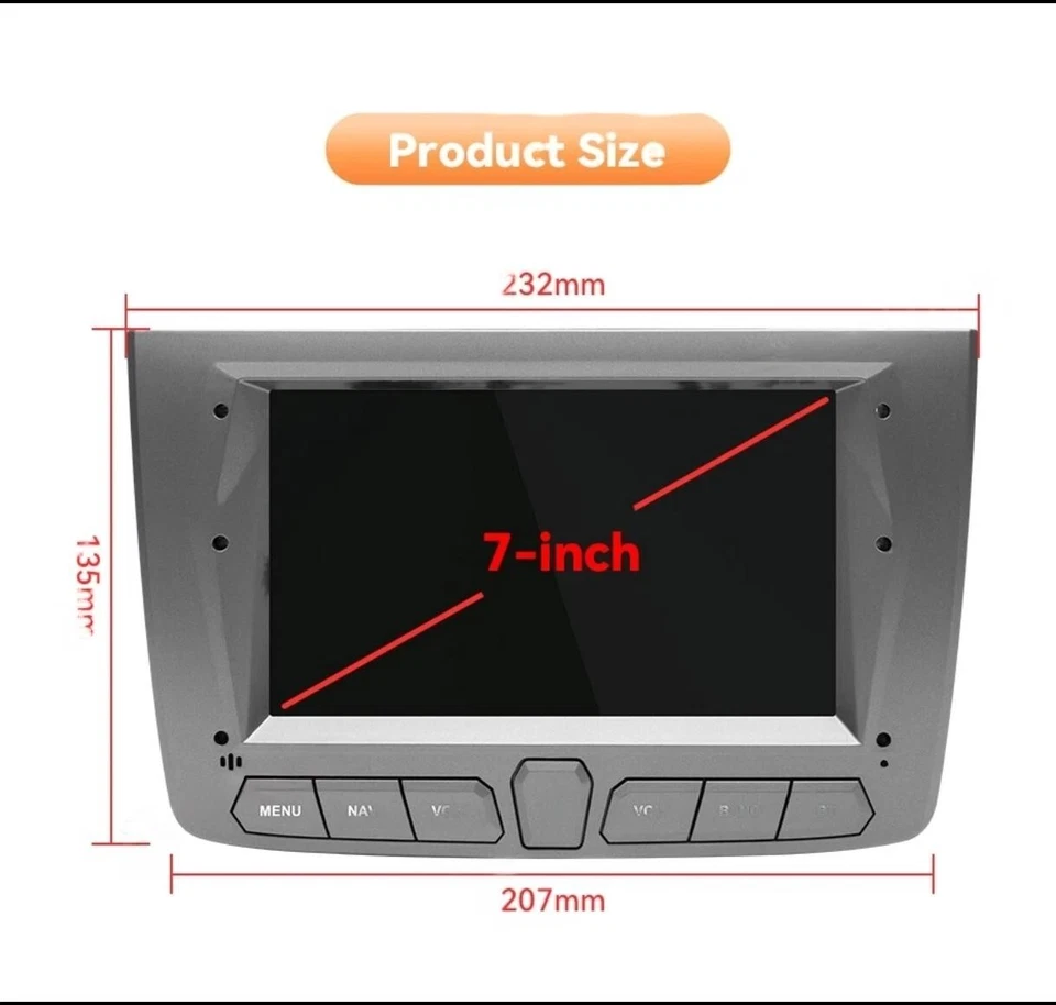 Autoradio stereo Android 7 Pollici per Alfa Romeo Mito 2008-2019 - Immagine 4 di 4
