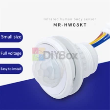 110V 220V LED PIR Infrared Motion Sensor Detection Auto Sensor Light Switch Lamp