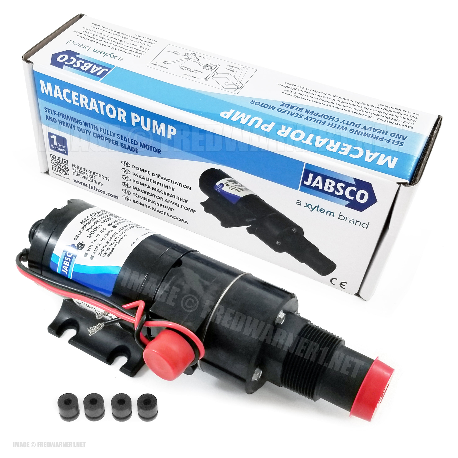 Jabsco leichte Flügelzellen-Transferpumpe – 12 V