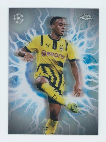 2024-25 Jamie Bynoe-Gittens Topps Chrome Circle of Power Shockwave Card SSP