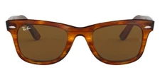 Ray-Ban Wayfarer Polished Havana / Tortoise Classic B-15 Sunglasses RB2140 54MM