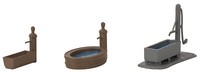 Neu Faller Spur H0 1:87 3 Dorfbrunnen Artikel: 180875