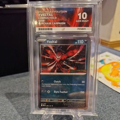 Yveltal 088/132 2025 Mega Evolution Promo Stamped ACE 10