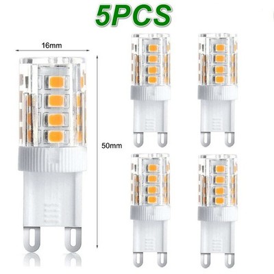 5x Leuchtmittel G9 LED Warmweiß 3W 230V=Glühbirnen Halogen 20W Energiesparlampe