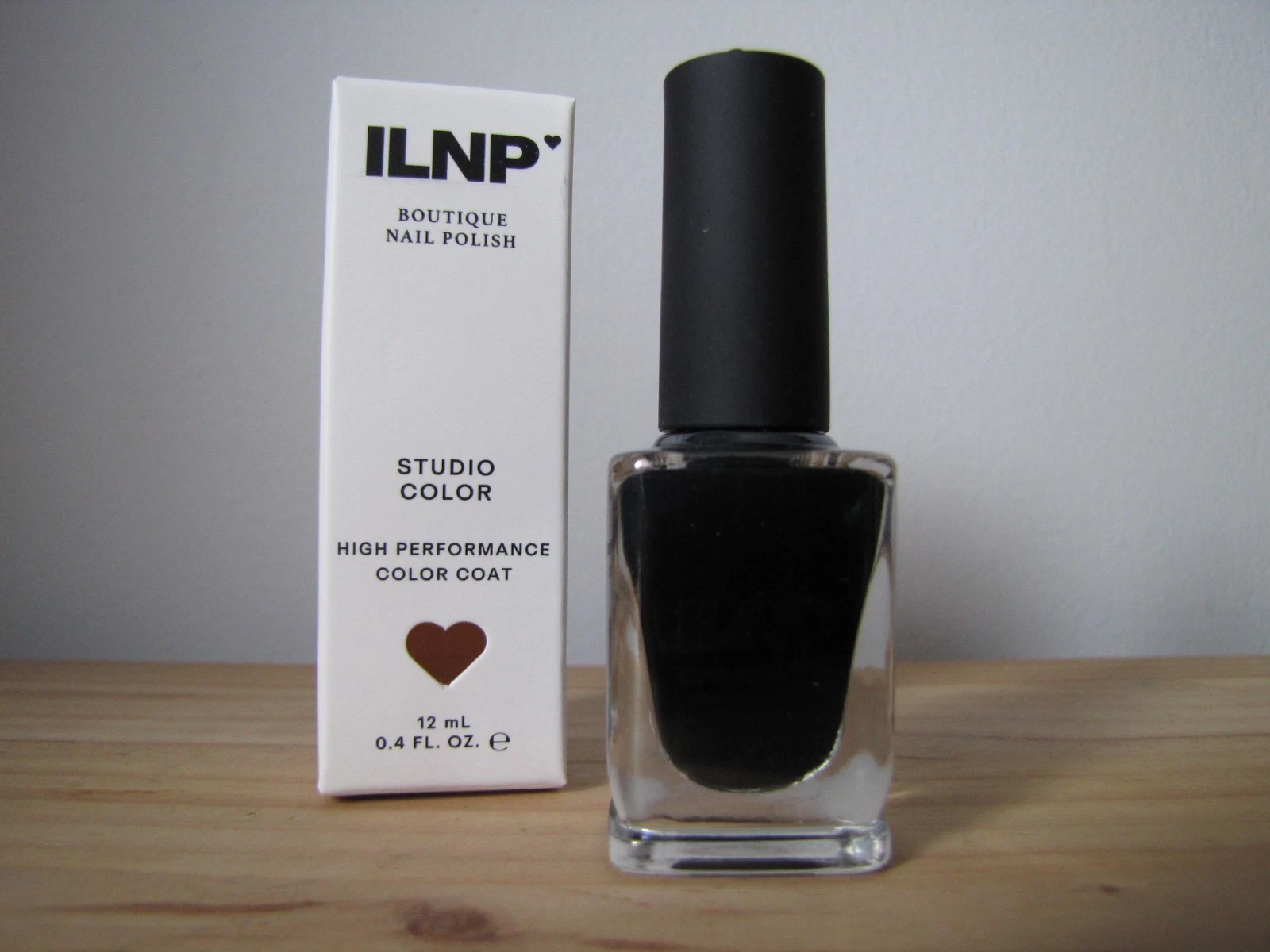 ILNP Ink intense jet black creme Studio Color cream nail polish - New In Box
