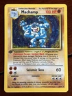 Pokemon Base Set Machamp 1st Edition 8/102 Holo Rare LP