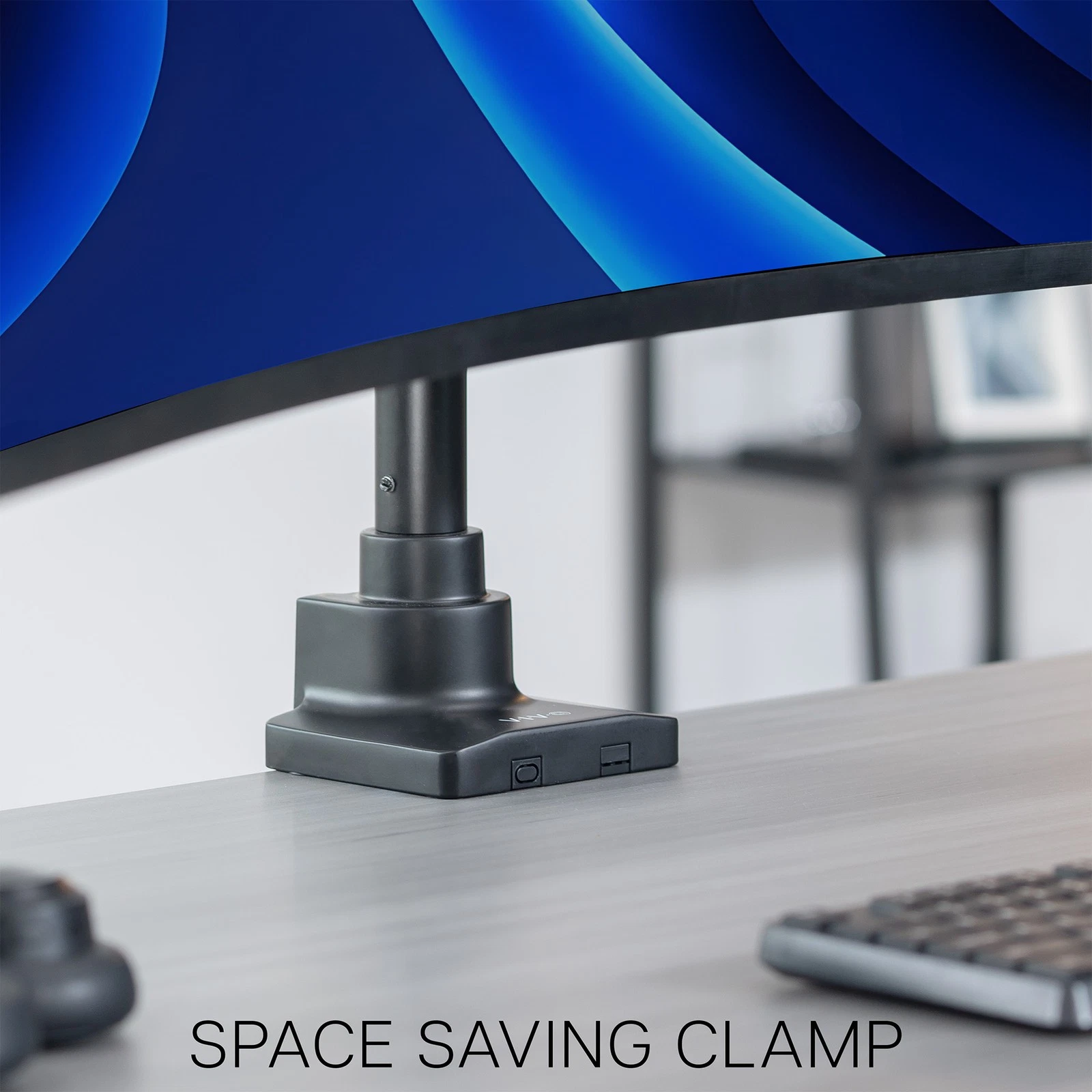 VIVO Triple Ultrawide Stacked Monitor Desk Mount - Thumbnail 5