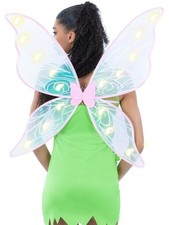 led Iridescent Light Up Fairy Wings Accessory Tinkerbell Adult Fancy Dress
