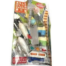 7 IWAKO  JAPANESE ERASER AIRPLANE HELICOPTER BUS BOAT