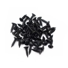 50pcs Matte Black 3MM Durable Guitar Pickguard Screws - Pick Guards Scratch...