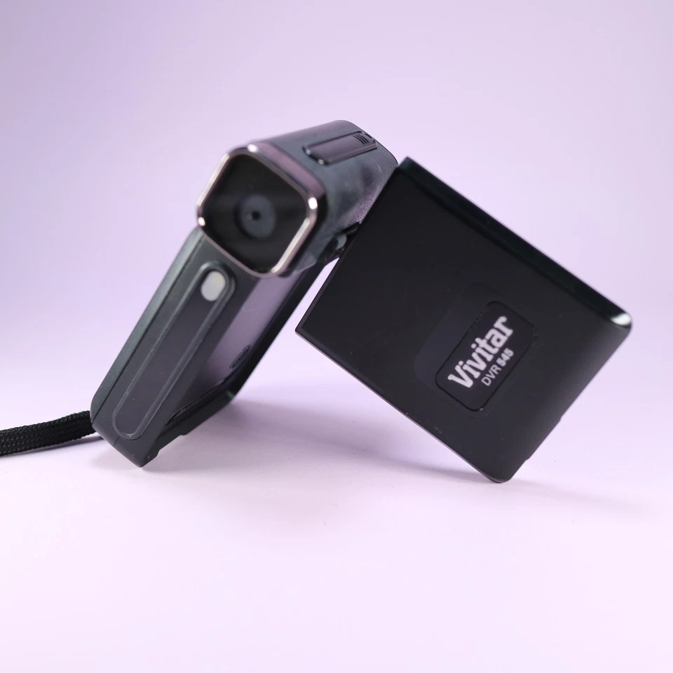 Vivitar DVR-545 5.0MP Digital Video Recorder Black Tested W/ Battery + Charger - Image 3 of 4