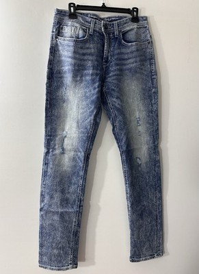 I Jeans By Buffalo Jeans Mens 30x32 Ethan Slim Straight Distressed Denim