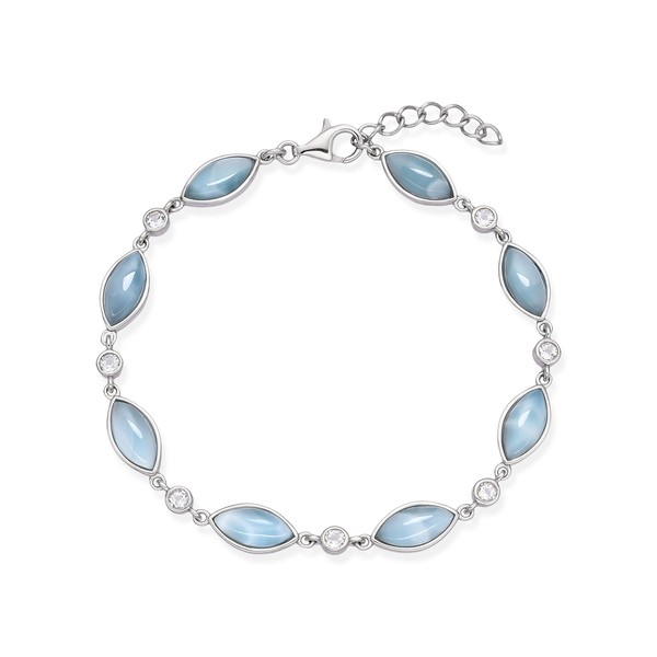 Cavill Larimar Armband 12,3Ct Silber Rhodiniert 925 Sterlingsilber Topas-image