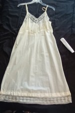 Vintage Pre 1960's Full Slip / Nightgown Ivory and Lace