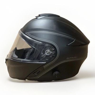 (S) Sena Outrush Modular Flip-up Motorcycle Helmet Matte Black  Bluetooth 