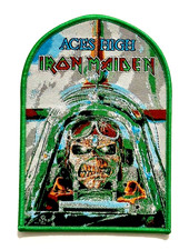 Iron Maiden - Aces High GREEN Border Licensed Woven Patch New SOLD OUT Direct