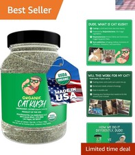 Freshly Harvested Organic Catnip for Cats - Safe Engaging 4 Cup Powder