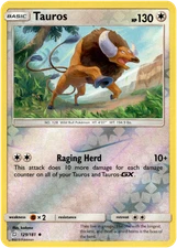 Tauros - 129/181 - Team Up - Reverse Holo