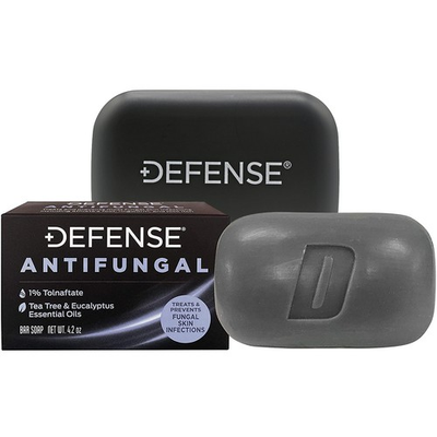 #ad Defense Soap 4 oz. Antifungal Medicated Body Bar Soap with Soap Dish $15.99