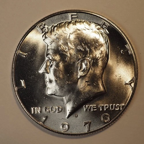 1970 *D*KENNEDY SILVER HALF UNC  DOLLAR***NICE !*** FREE SHIPPING! C1382