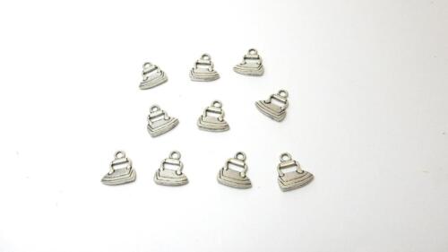 Cionondoli in ferro tibetano antico argento x 10 ciondoli in lega stile vintage tono argento - Foto 1 di 5