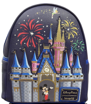 Disney Parks Loungefly WDW Mickey Castle Fireworks Mini  display picture 3