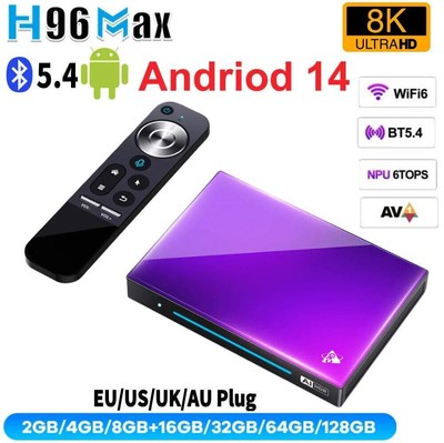 H96 MAX M9 Smart TV Box Android 14 RK3576 8K HD Media Player WiFi6
