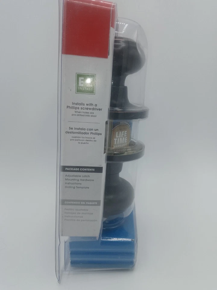 Perilla de puerta interior con bloqueo de cama y baño Honeywell Foto 4 de 4