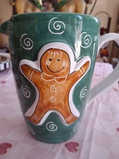 Gingerbread  Drink Pitcher  Ceramic  Made In ITALY