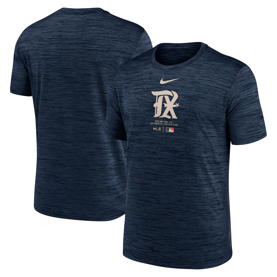 売れ筋商品|||ナイキ Tシャツ トップス レディース Men's  Texas Rangers Authentic Collection Velocity Performance Practice T-Shirt Blue Men's Texas Rangers Nike Royal Authentic Collection Velocity
