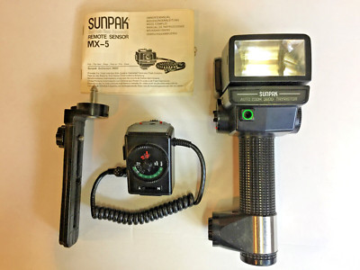Flash Pro SUNPAK Auto Zoom 3600 THYRISTOR + Remote Sensor