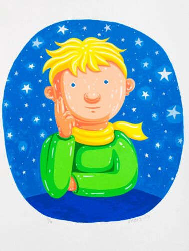 Jingdong Shen “Little Prince” Signed,Limited Edition Silkscreen 73cm x 59cm 2017 - Picture 1 of 7
