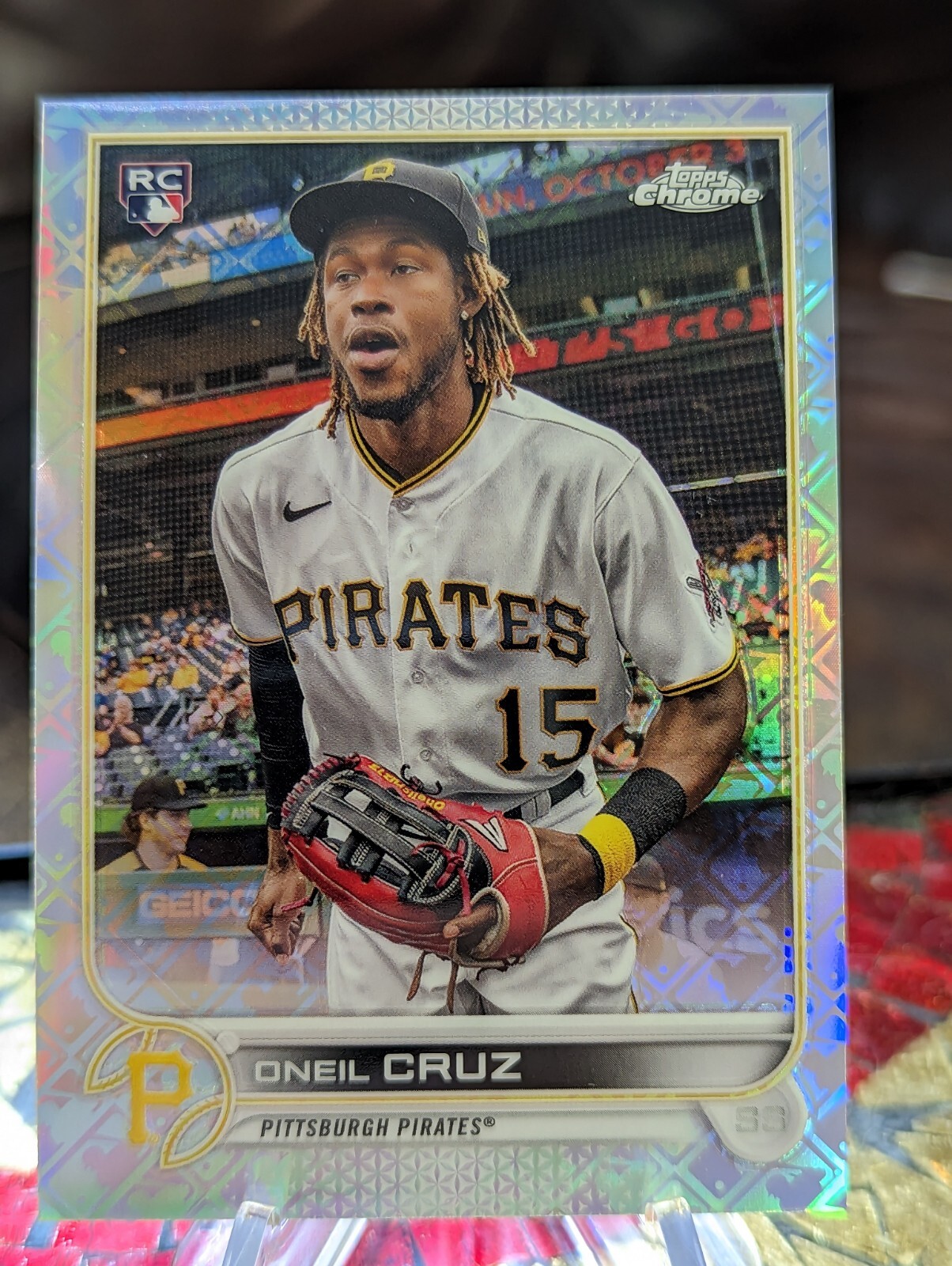 ONEIL CRUZ SP RC 2022 Topps Chrome Logofractor Edition - Image Variation