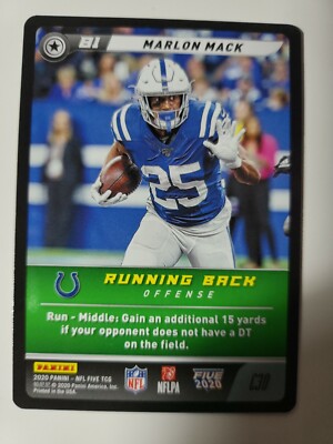 2020 NFL Five Marlon Mack Card #C30