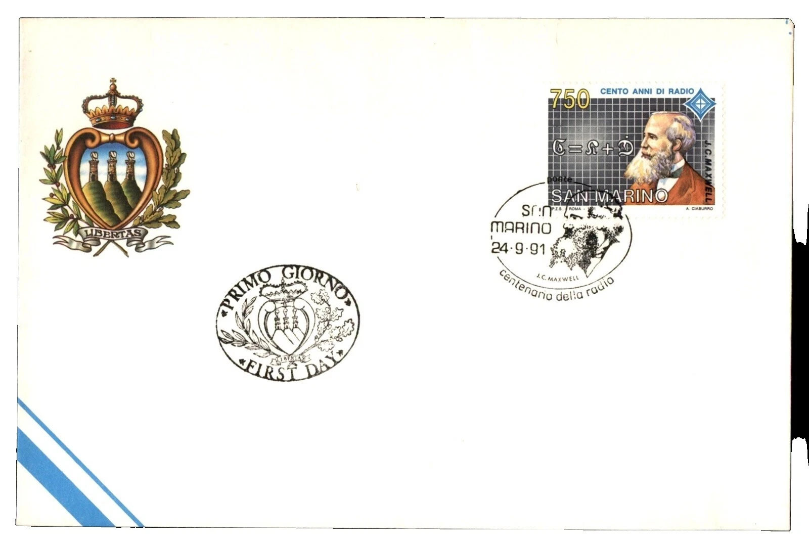 First Day of Issue Sammarinese Stamps