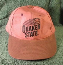 Vintage Quaker State Oil Cap Hat Snap Back Filter Automobile Parts Made In USA