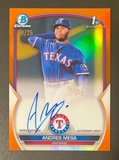 ⚾(you pick) Texas Rangers 2023 Bowman (base parallels autos)🔵🔴